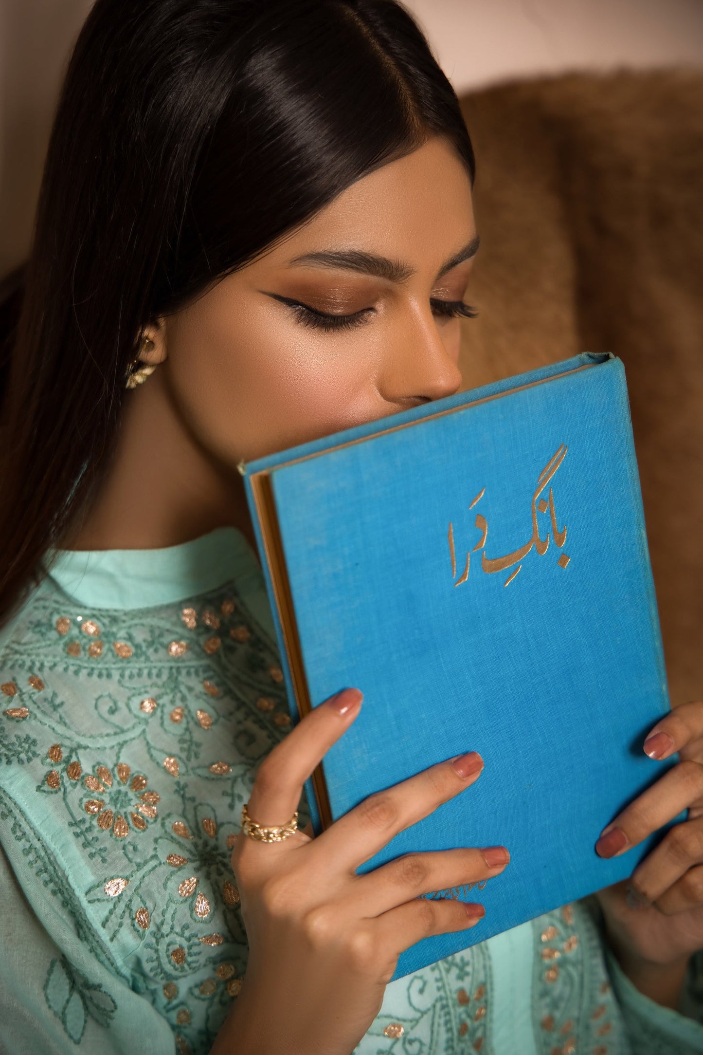 Sea Green Gota Pati Chikankari kurta