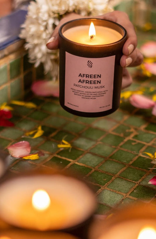 Afreen Afreen (Patchouli Musk) - Limited Edition Scented Soy Candle
