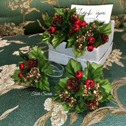 Mistletoe Napkin Rings (Set)