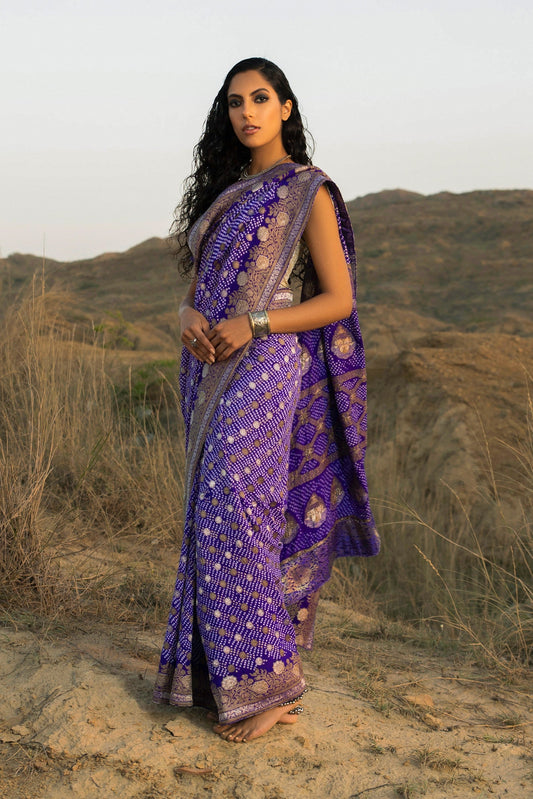Royal Blue Saree