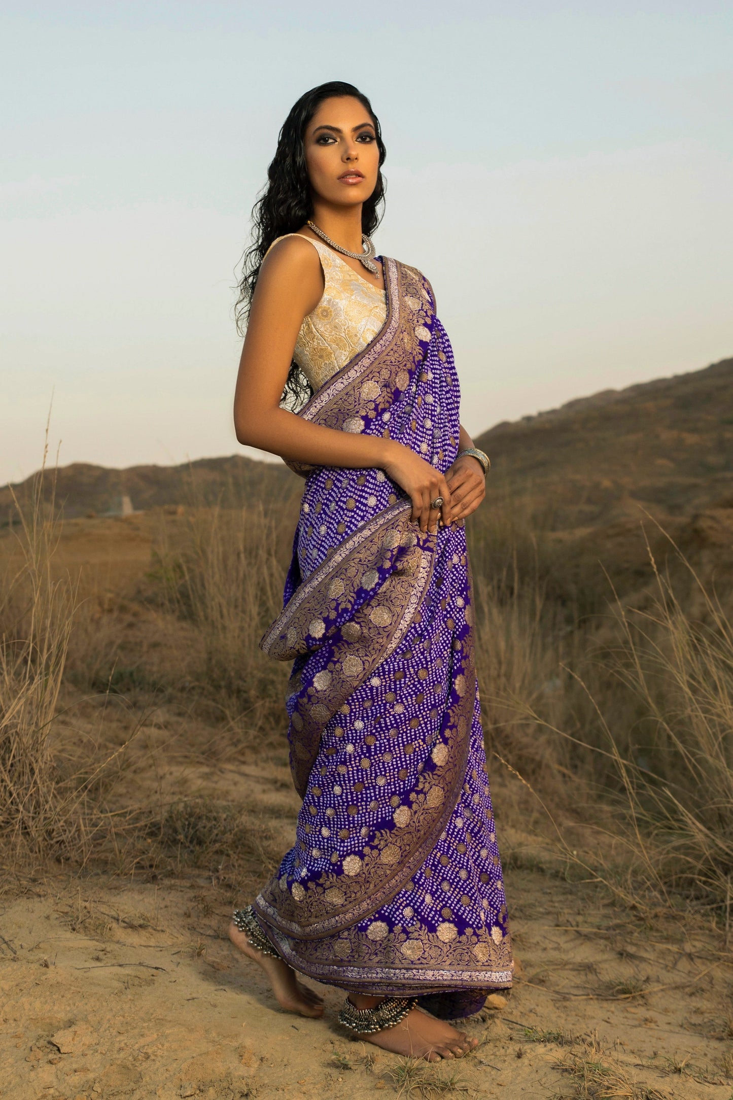 Royal Blue Saree