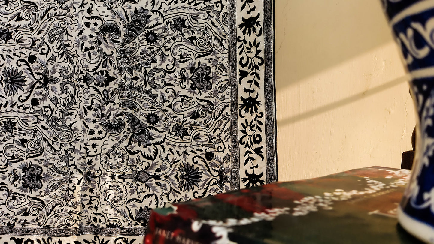 Retro Grayscale Dupatta